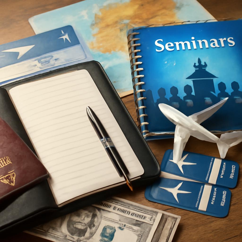 milhas para seminários educacionais