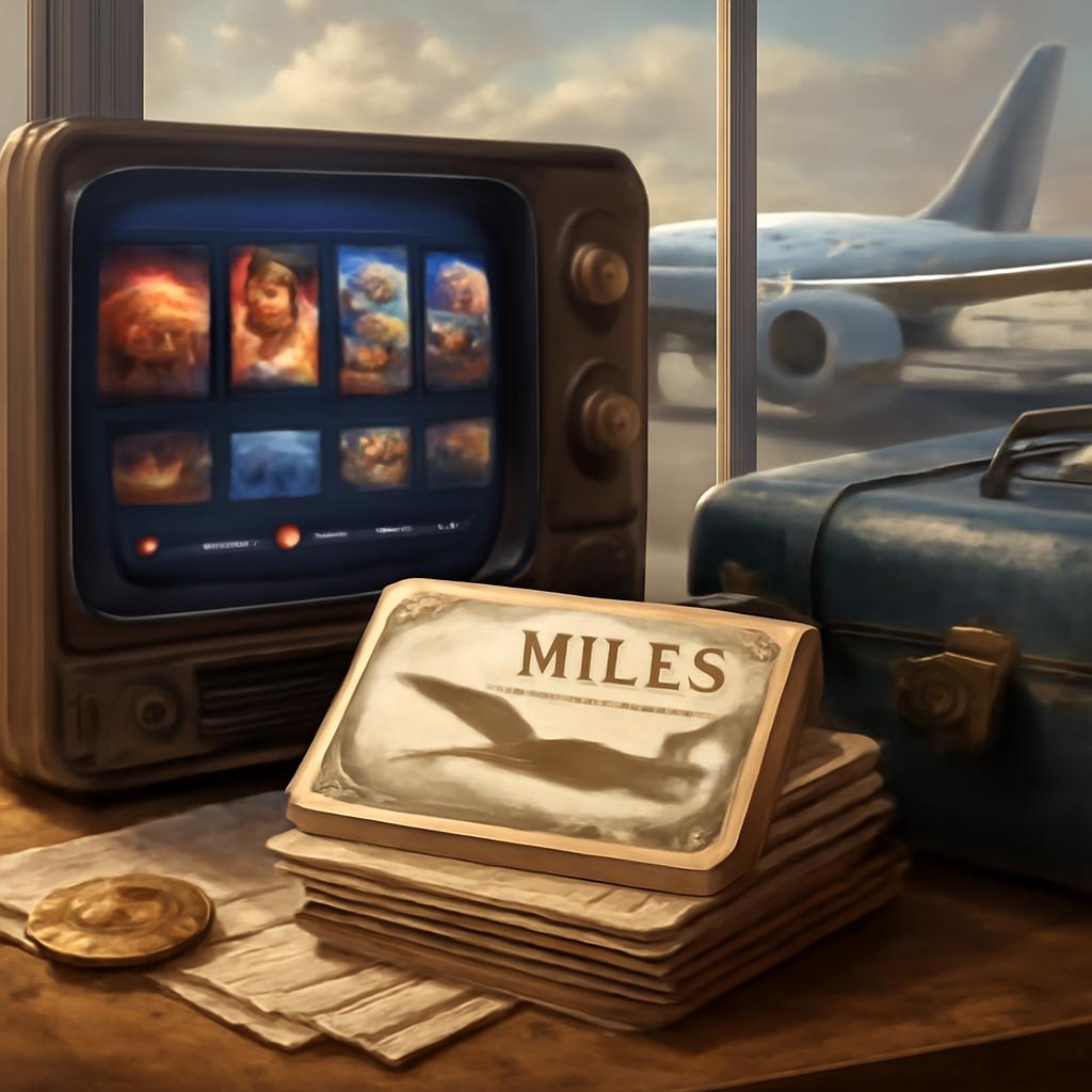 milhas para serviço de streaming