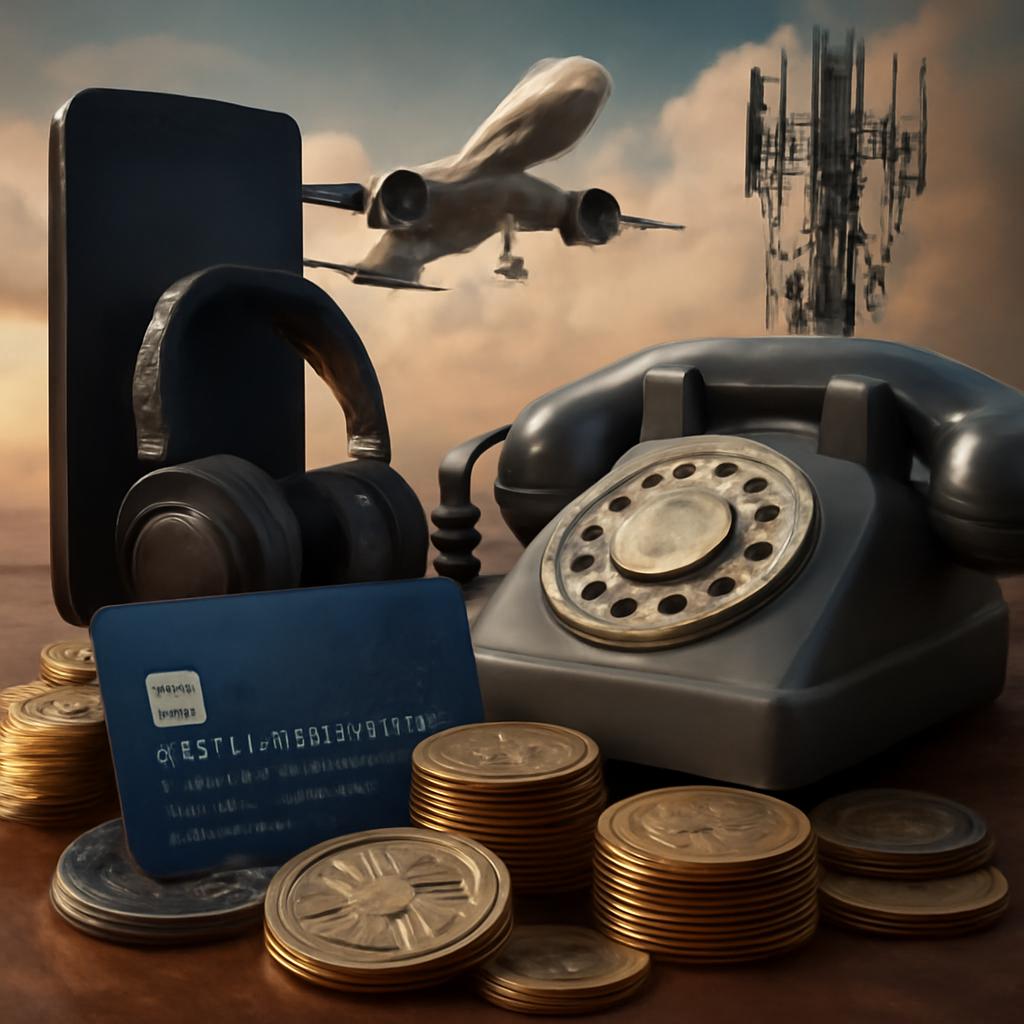 milhas para serviços de telecomunicação