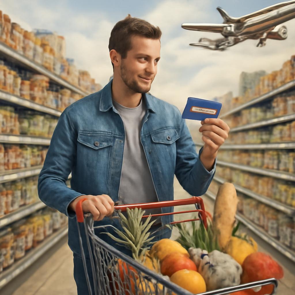milhas para supermercado