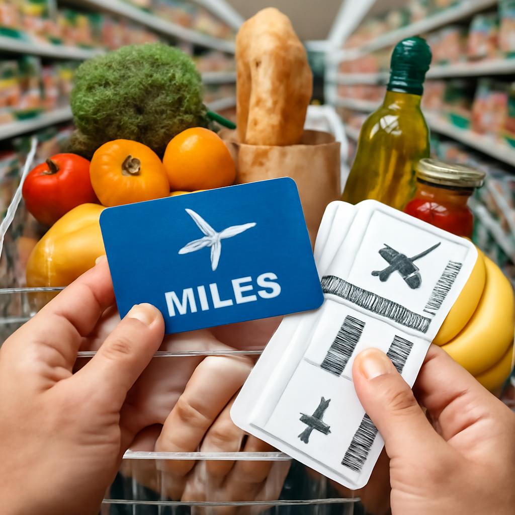 milhas para uso em supermercados