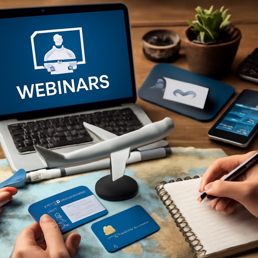 milhas para webinars