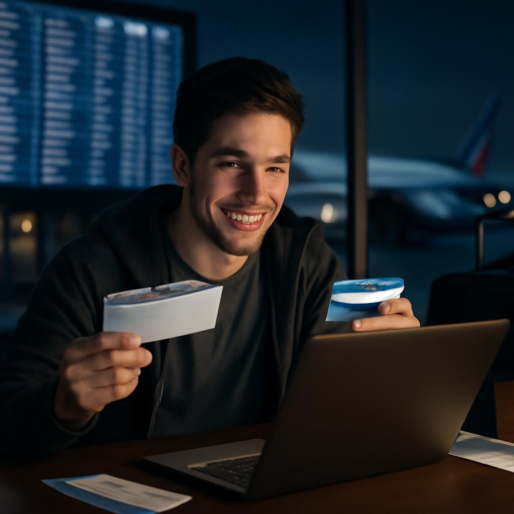 Passagens aéreas promocionais de madrugada