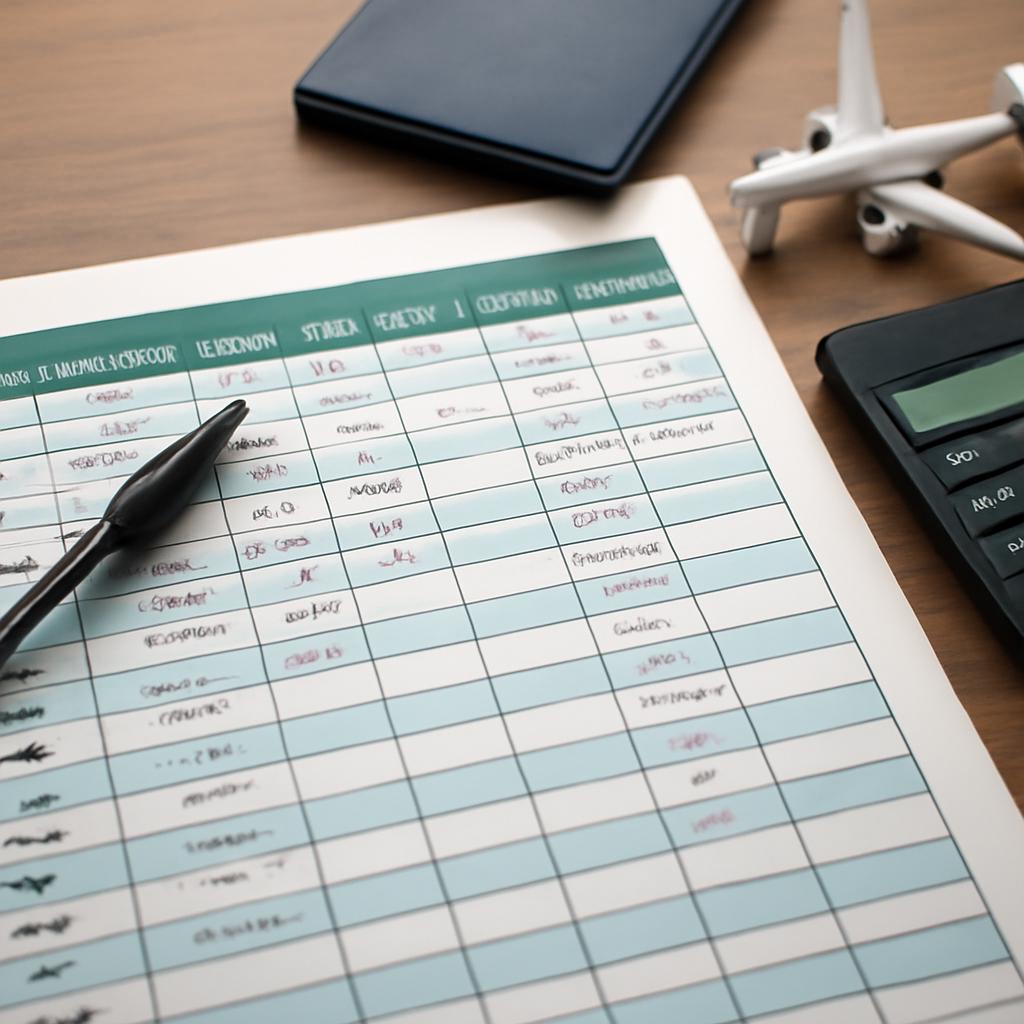 planilha para organizar milhas