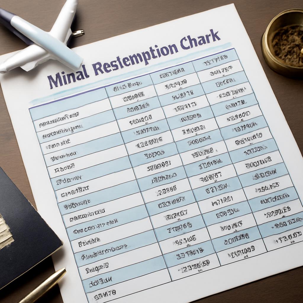 tabela de milhas para resgate