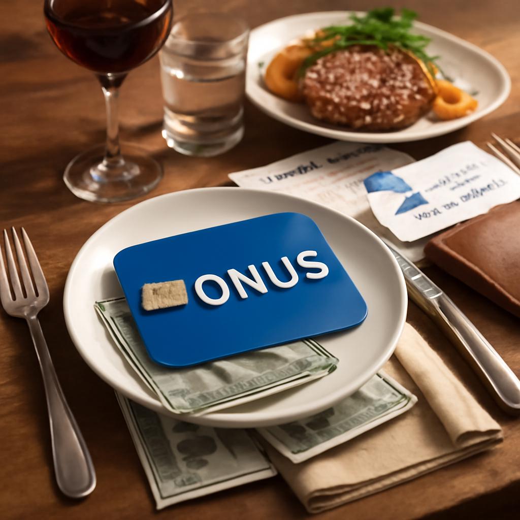 bonus para uso em restaurantes