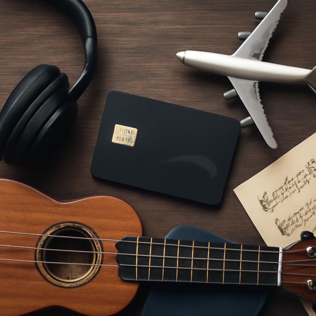 cartão para assinaturas musicais