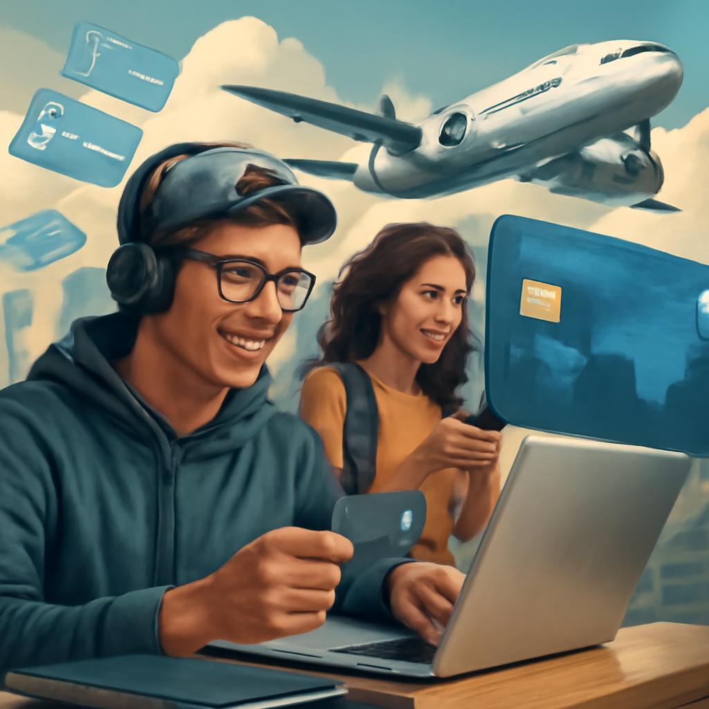 cartão para jovens universitários digitais