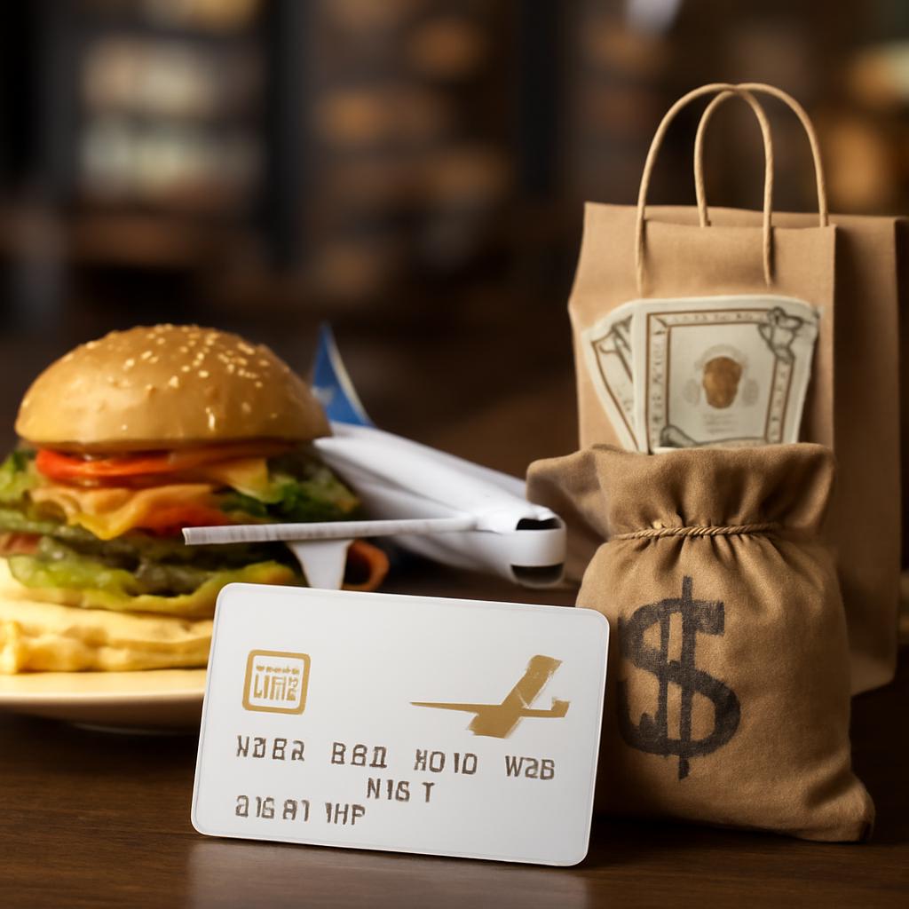 milhas para alimentação e comércio de bens corporativos