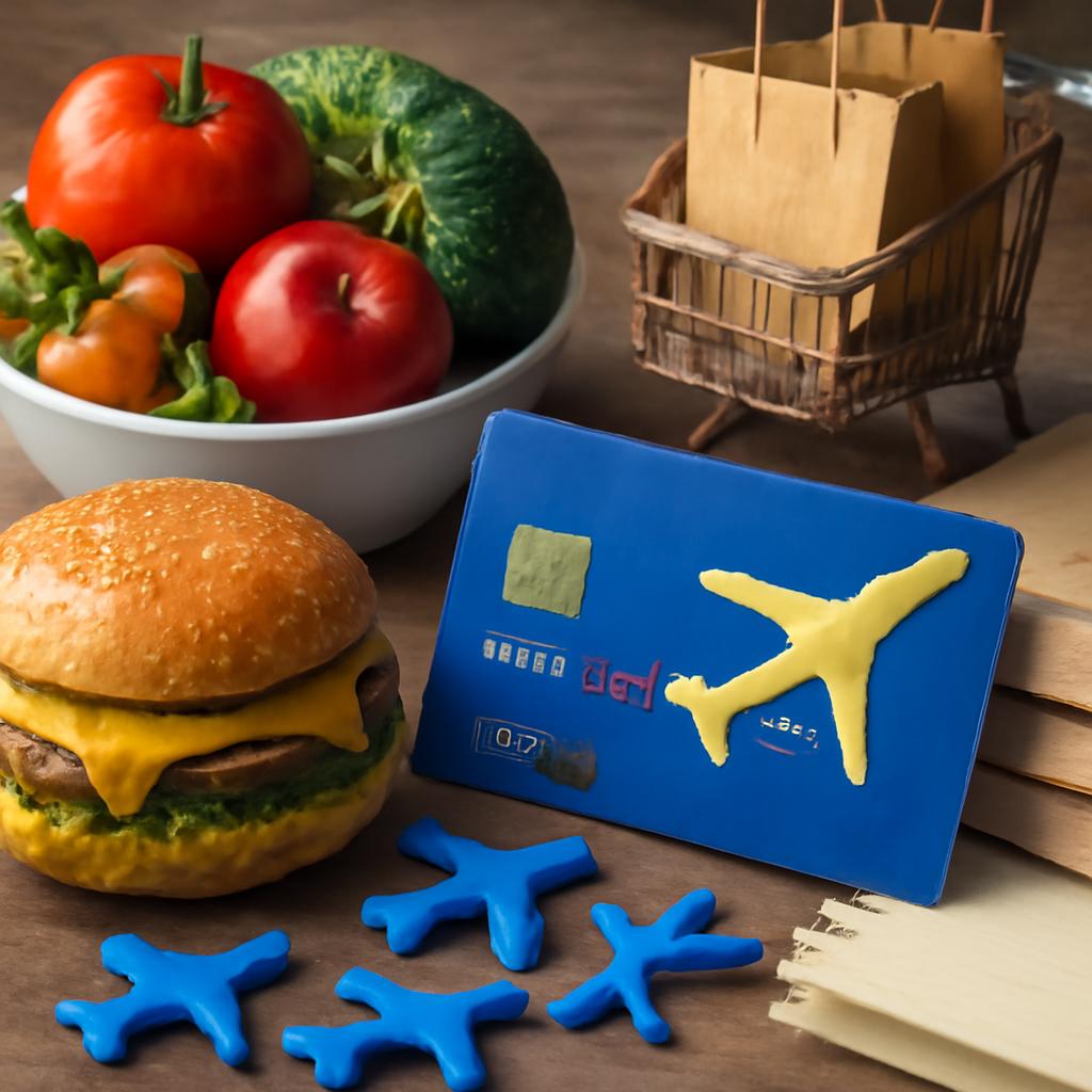 milhas para alimentação e comércio de bens educacionais