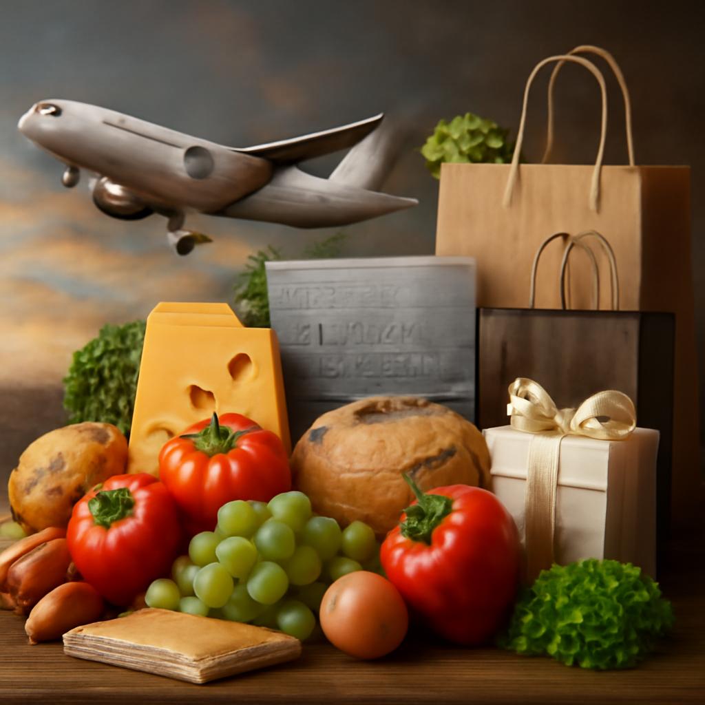 milhas para alimentação e comércio de bens físicos