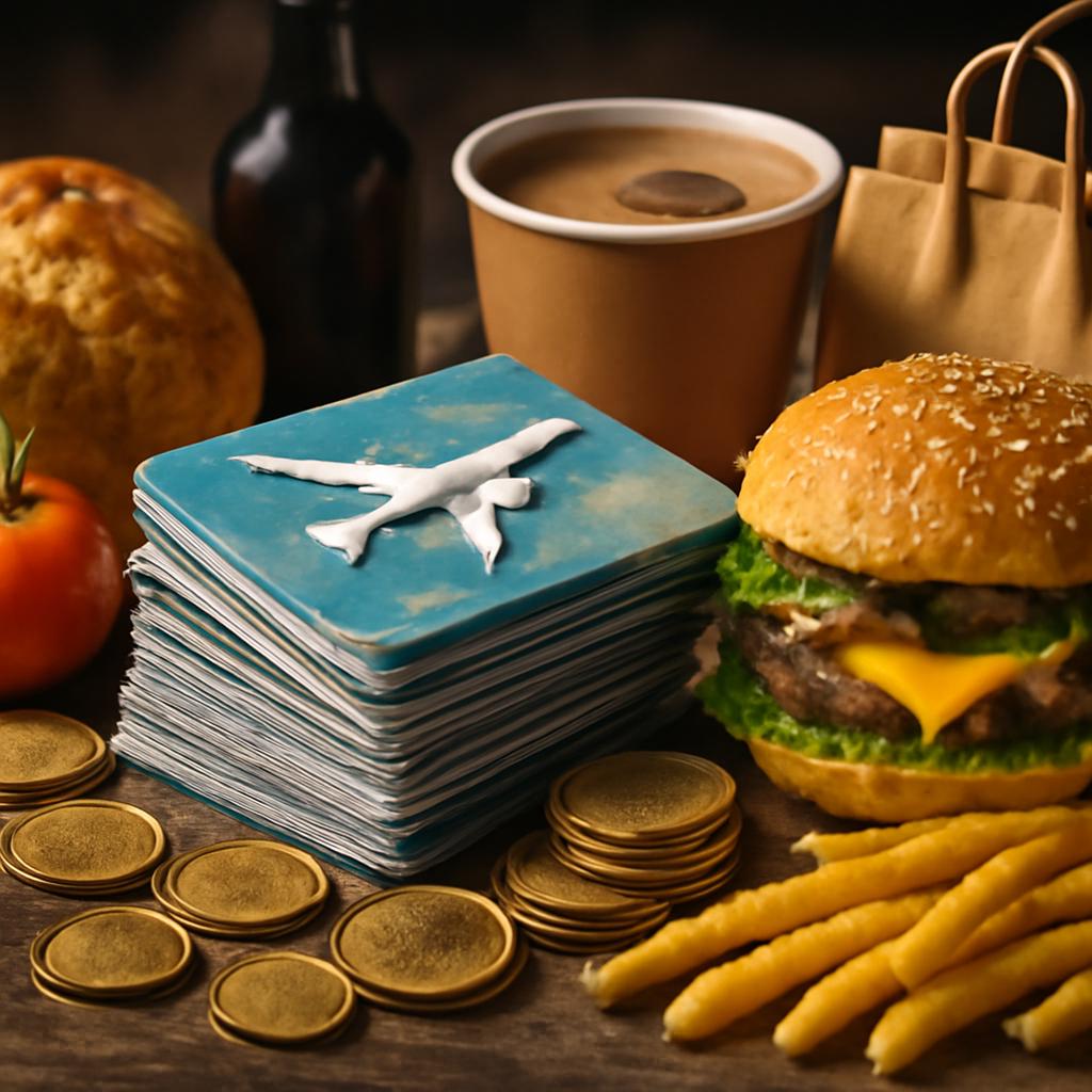 milhas para alimentação e comércio de bens intangíveis