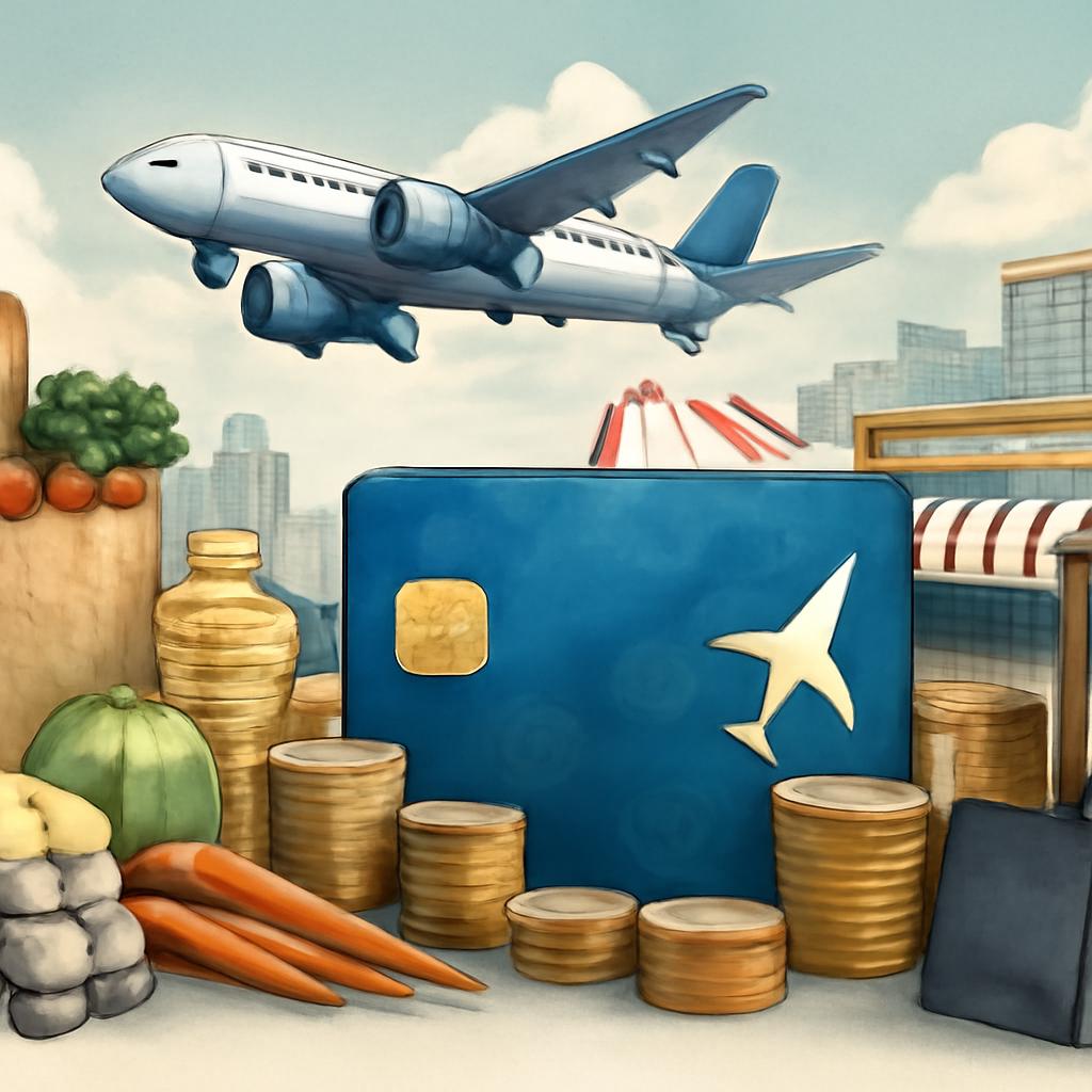 milhas para alimentação e comércio de bens sociais