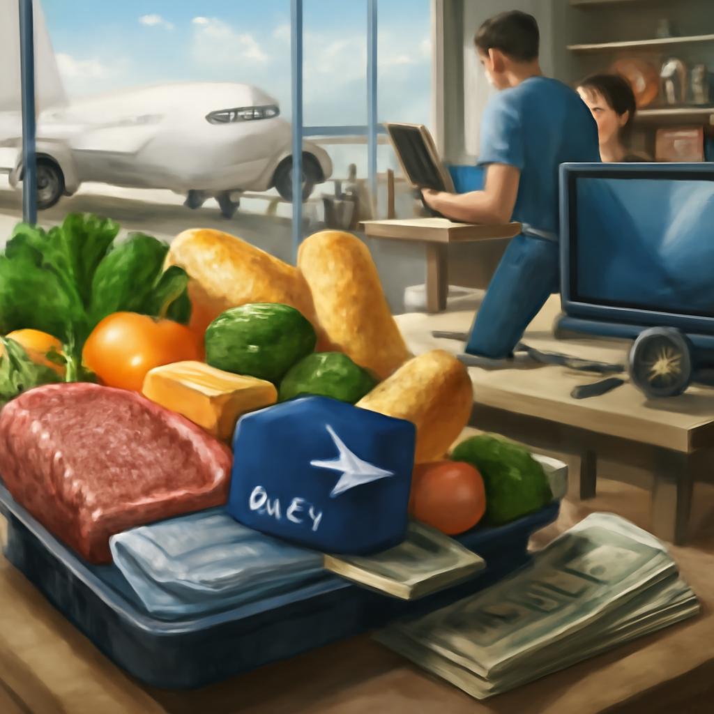 milhas para alimentação e comércio de eletrônicos
