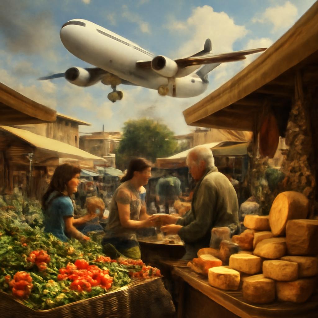 milhas para alimentação e comércio regional