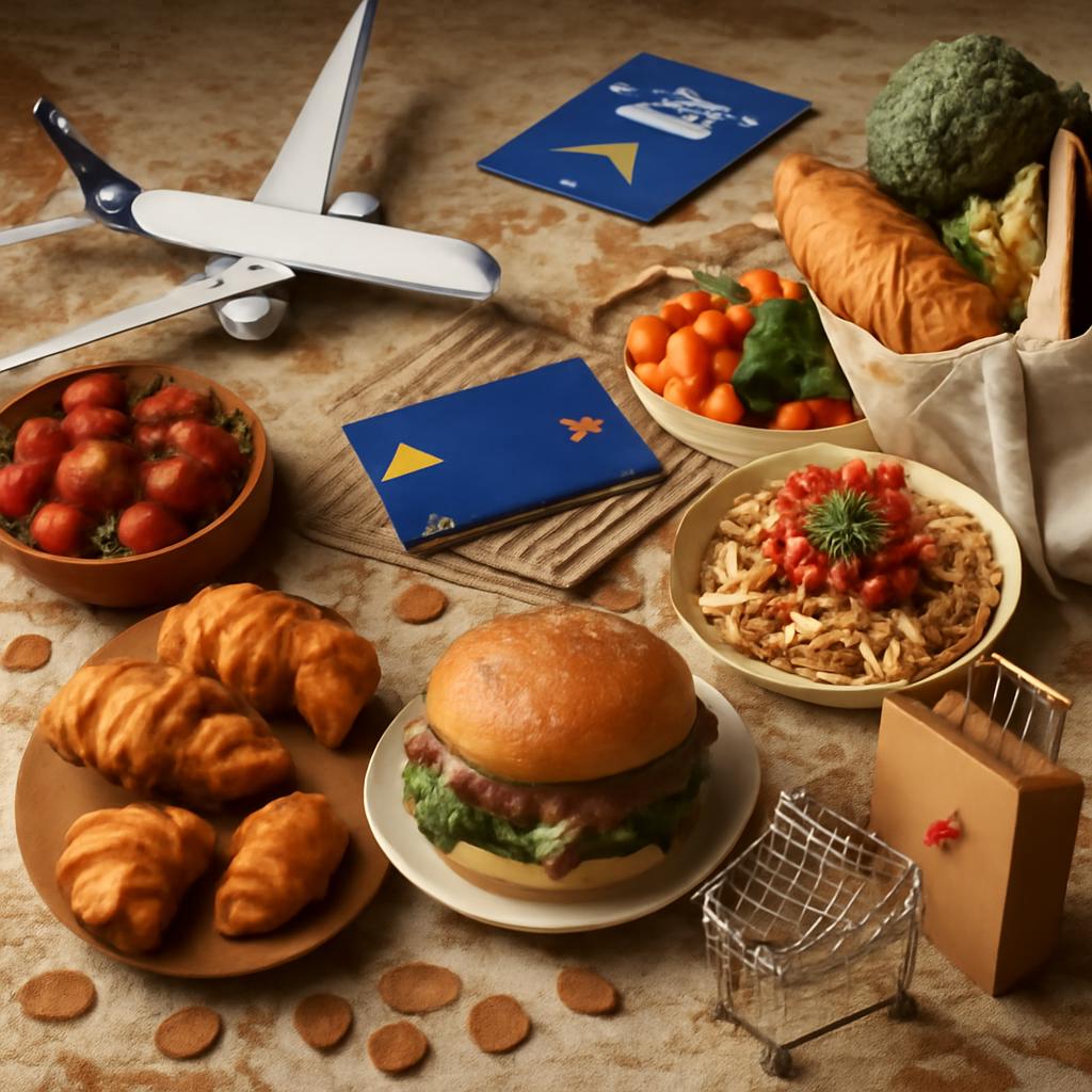 milhas para alimentação e compras coletivas