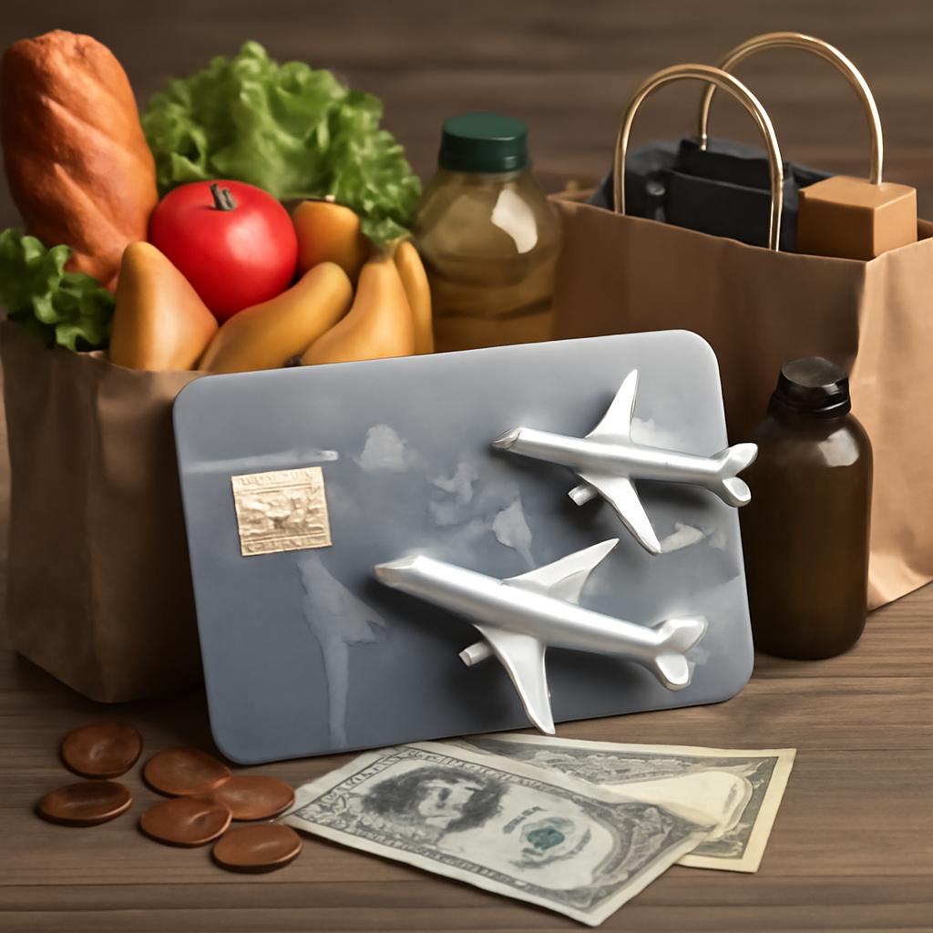 milhas para alimentação e compras regulares