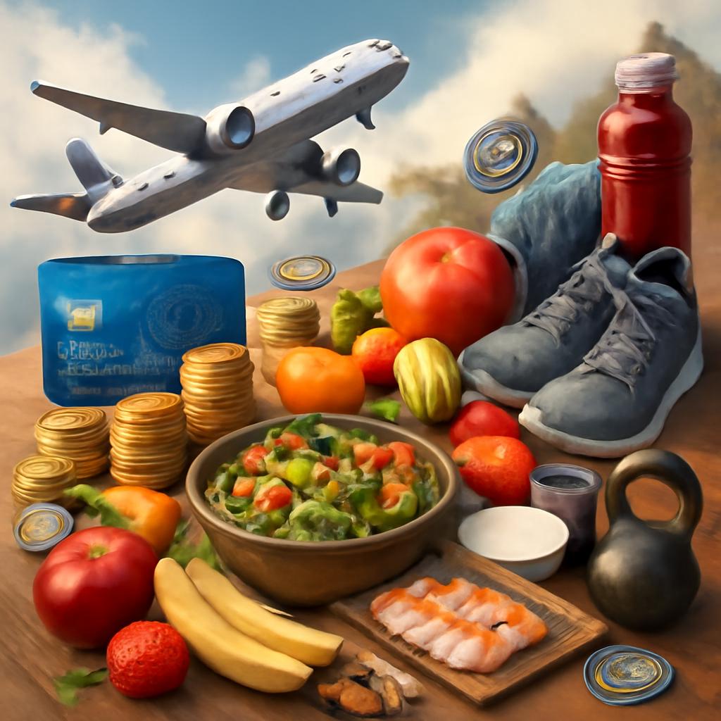 milhas para alimentação e esportes