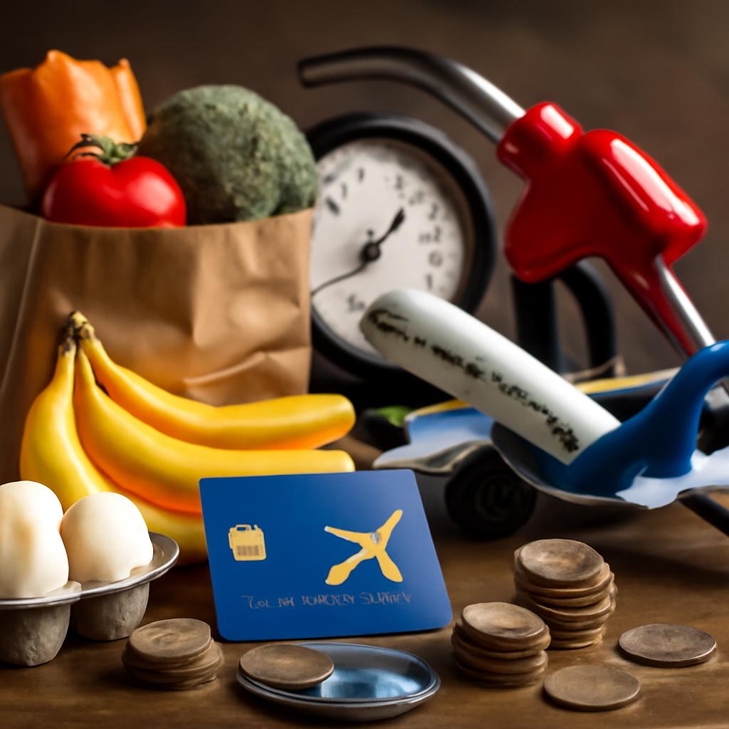 milhas para alimentação e gás