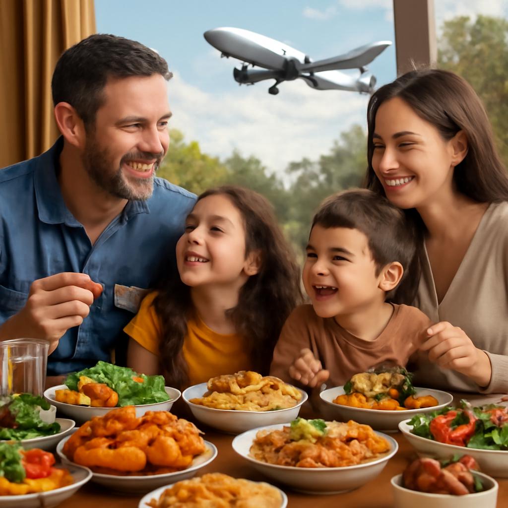 milhas para alimentação para toda a família