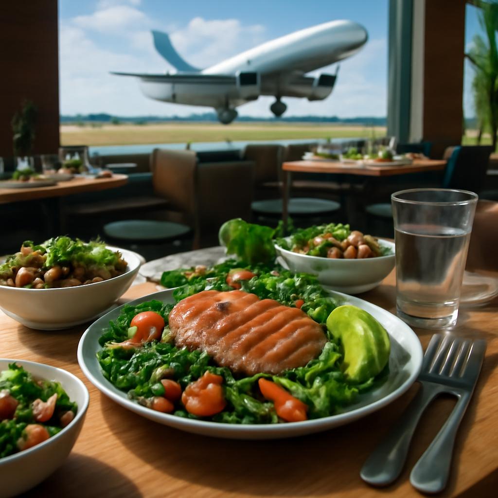 milhas para alimentação saudável em restaurantes