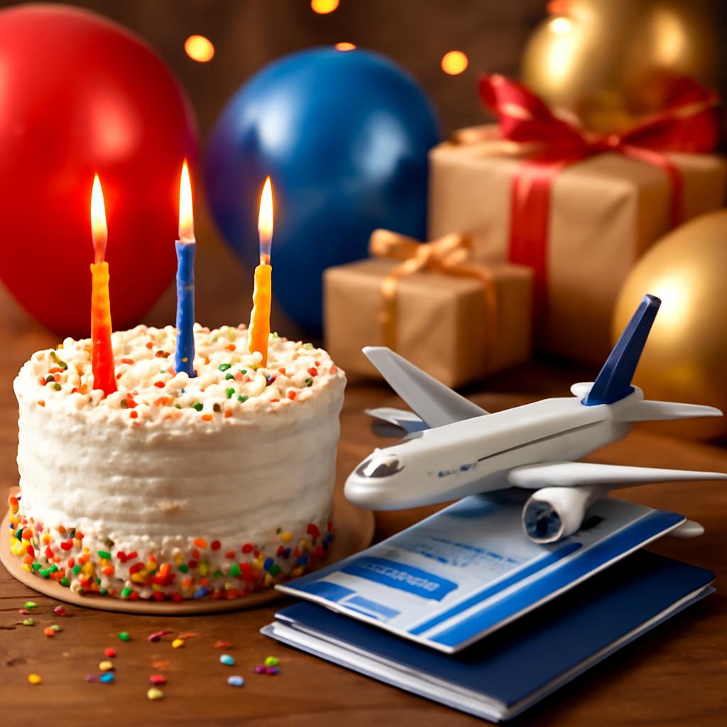 milhas para aniversários e celebrações