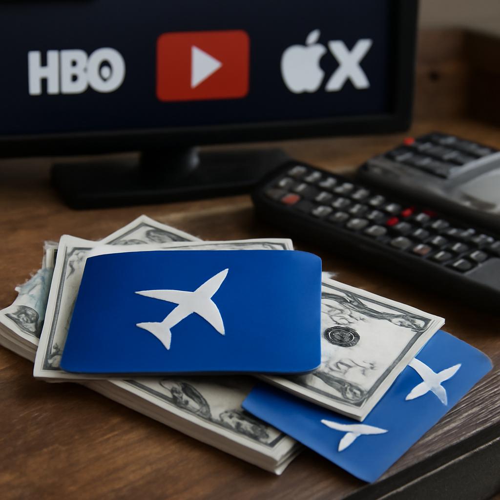milhas para assinaturas de canais de TV