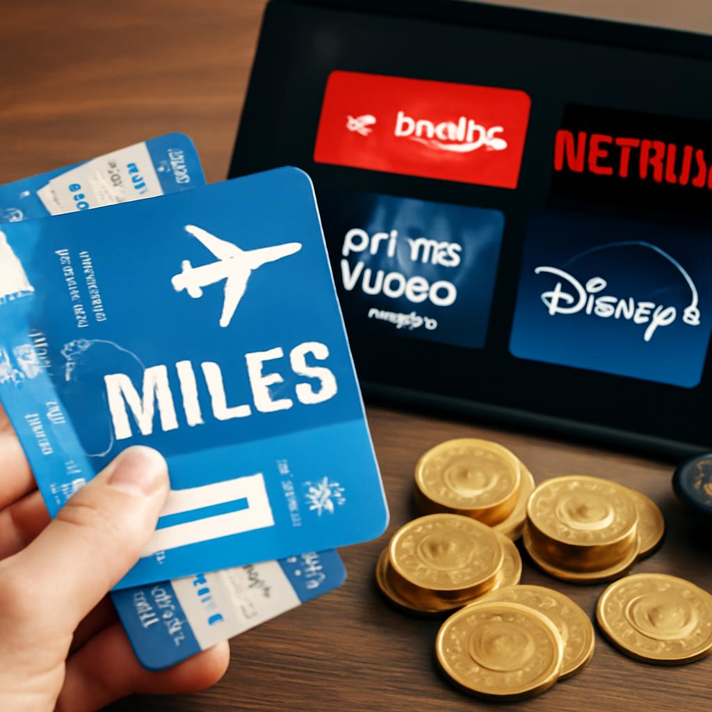 milhas para assinaturas de canais de conteúdos digitais