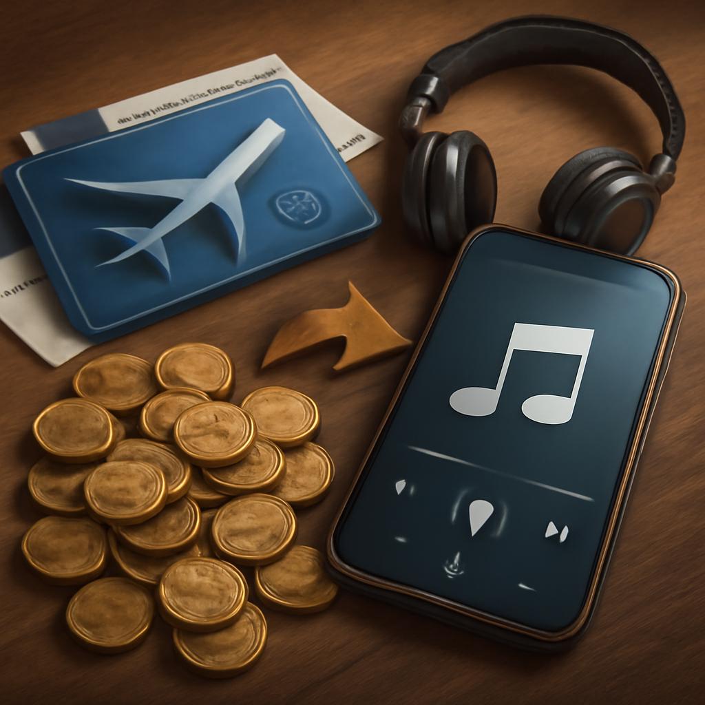 milhas para assinaturas de canais musicais digitais