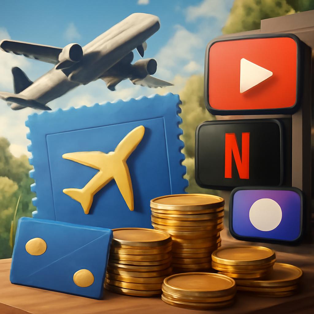 milhas para assinaturas de canais streaming