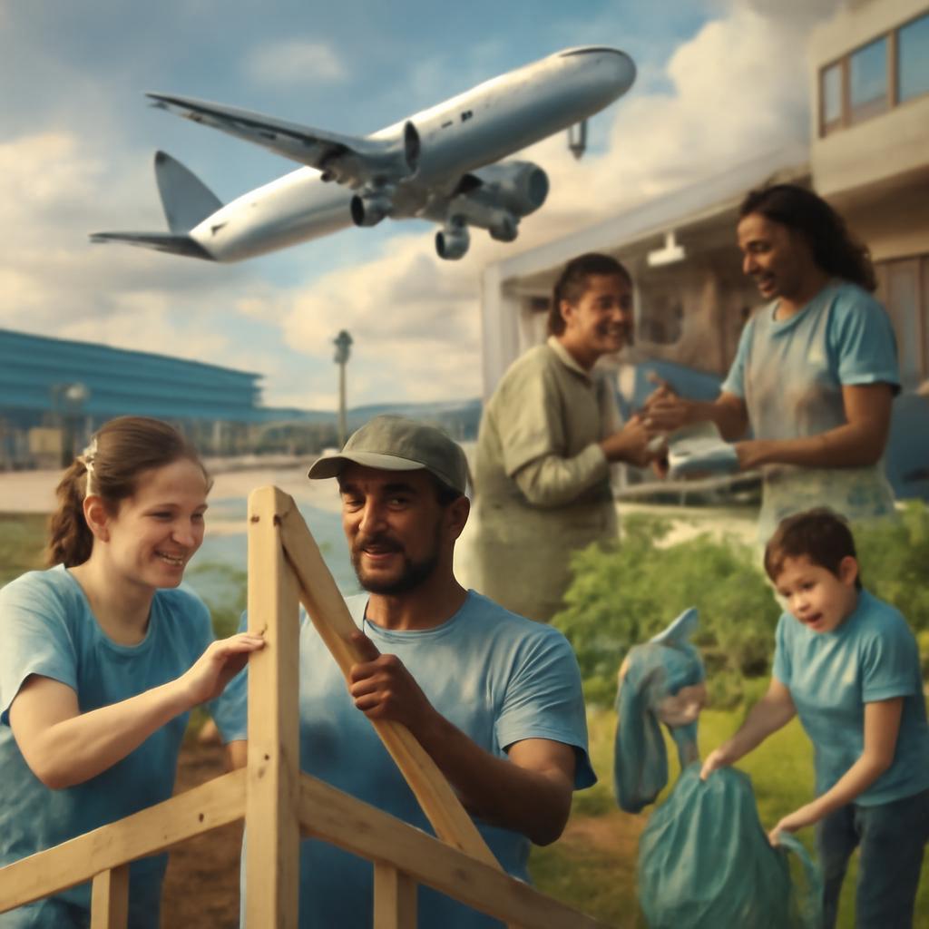 milhas para atividades comunitárias