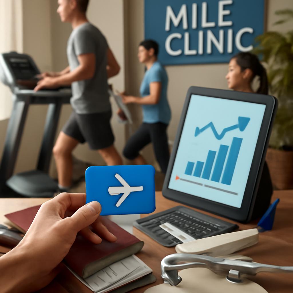 milhas para atividades de clínicas
