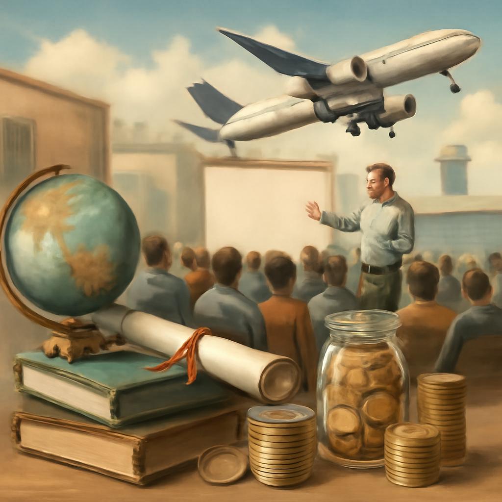 milhas para atividades de eventos educacionais