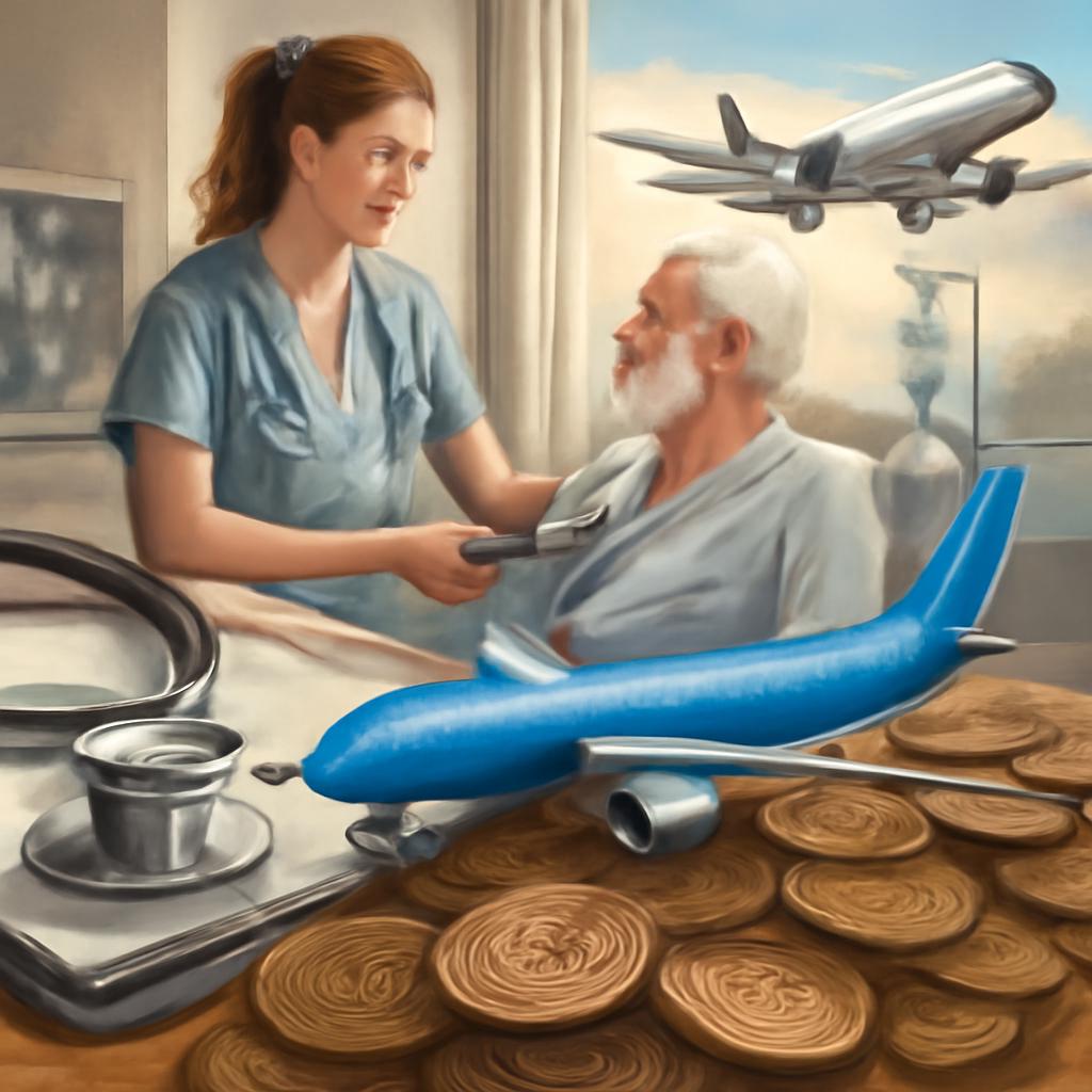 milhas para atividades de serviços de assistência médica
