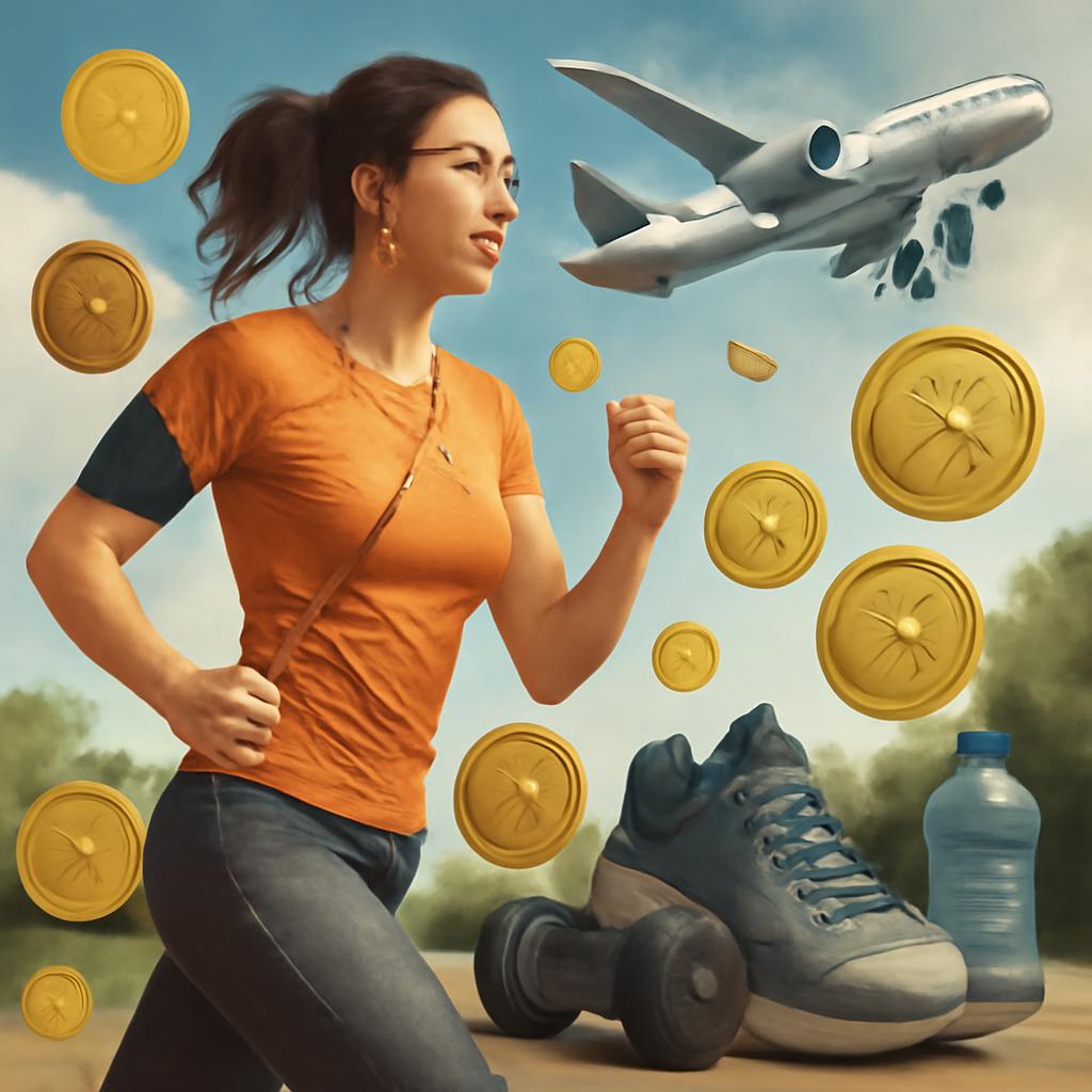 milhas para atividades físicas e fitness