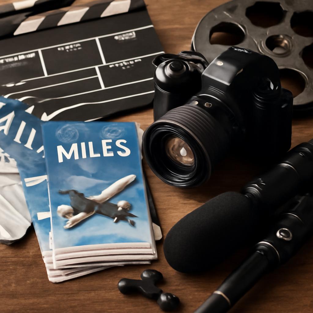 milhas para atividades para produção audiovisual