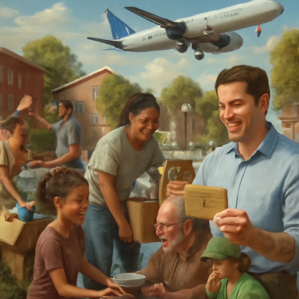 milhas para atividades sociais e comunitárias