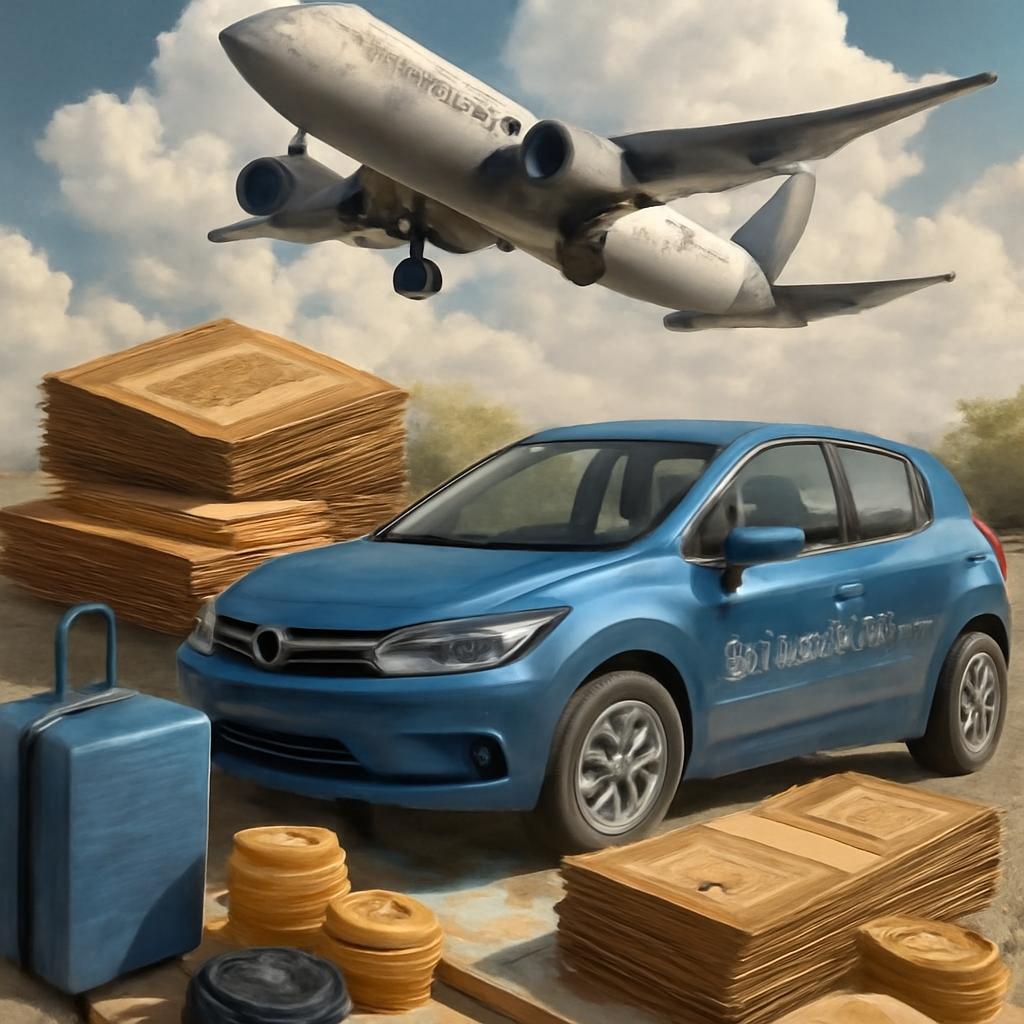 milhas para automóveis compartilhados