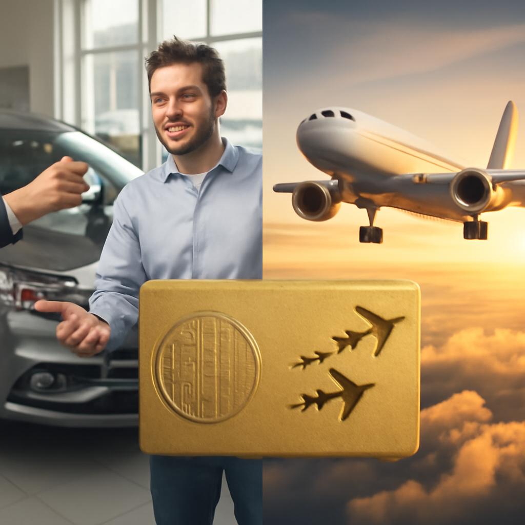 milhas para automóveis novos