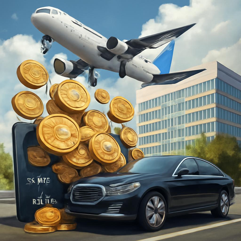 milhas para automóveis para transporte corporativo