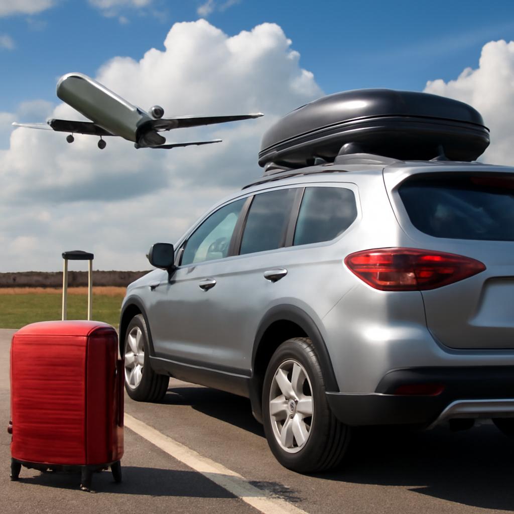 milhas para automóveis para transporte de bagagens