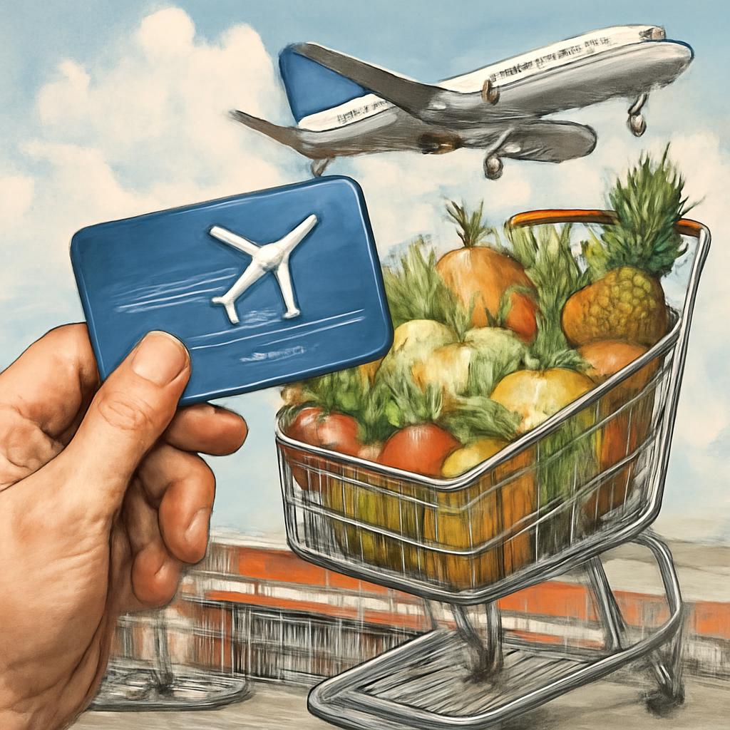 milhas para cadeias de supermercados