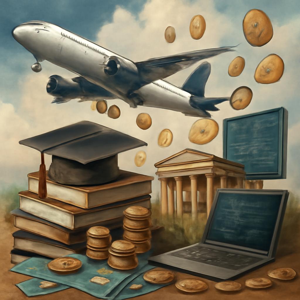 milhas para cadeias educacionais e de tecnologia