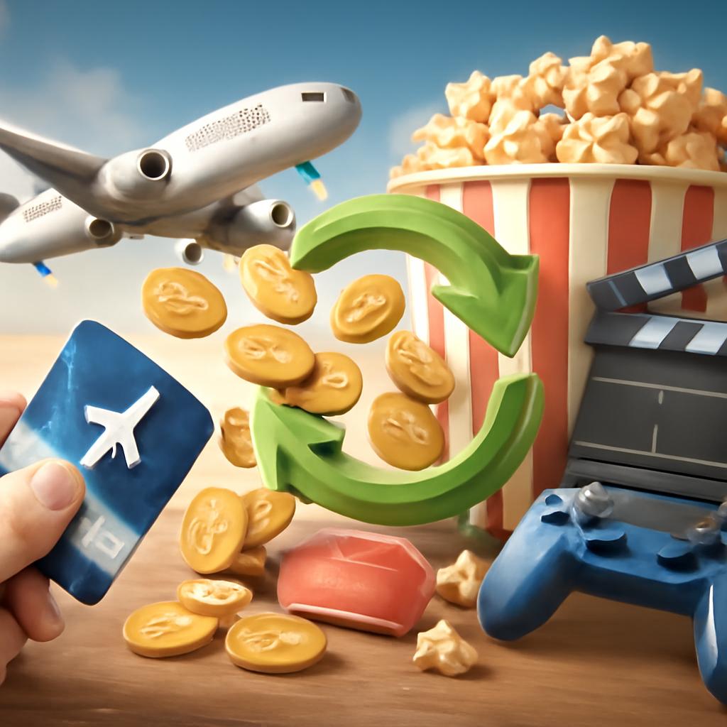 milhas para cashback em entretenimento