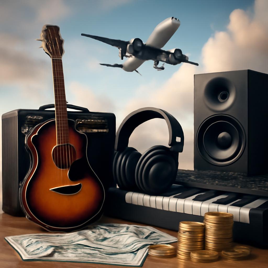 milhas para cashback em equipamentos para música