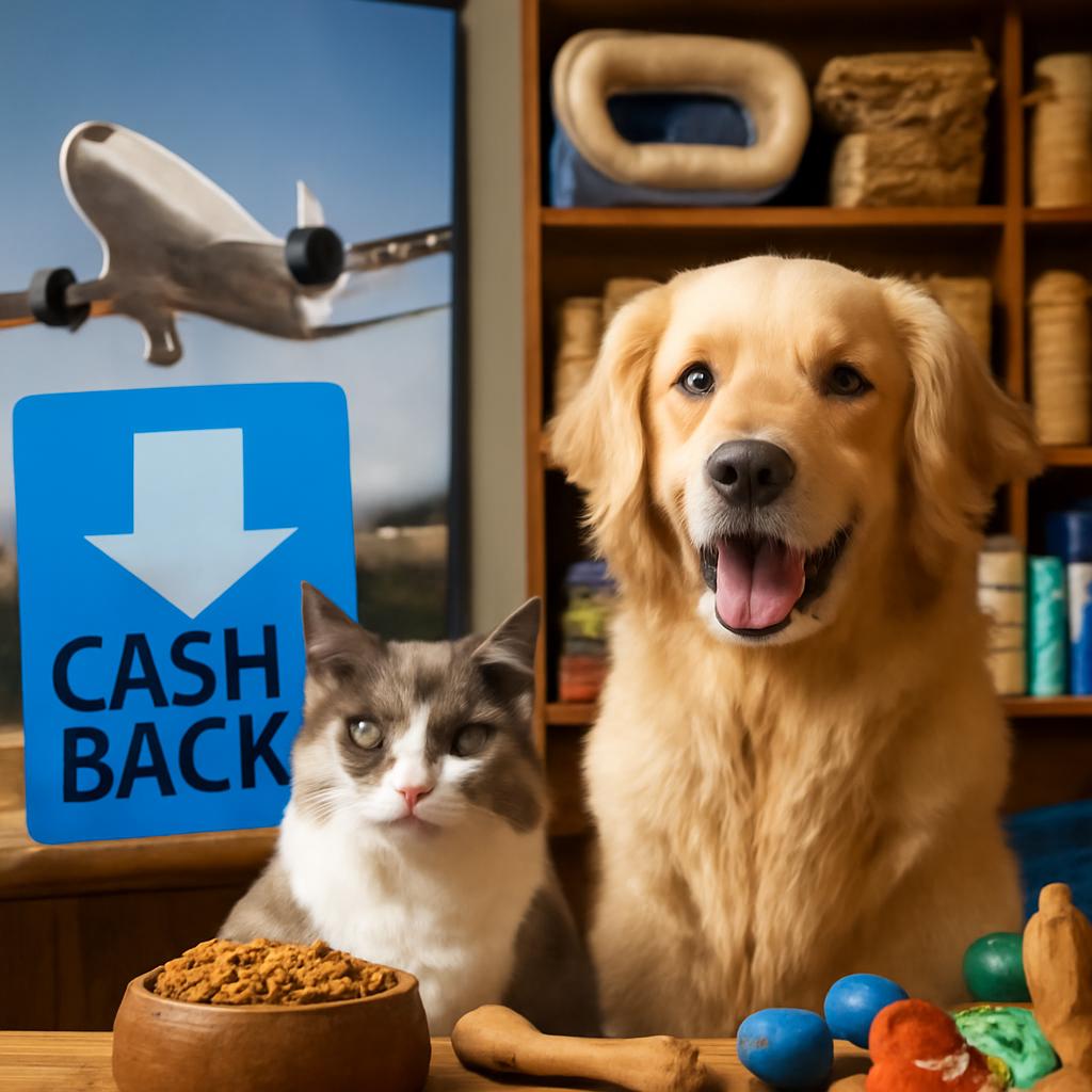 milhas para cashback em pet shop