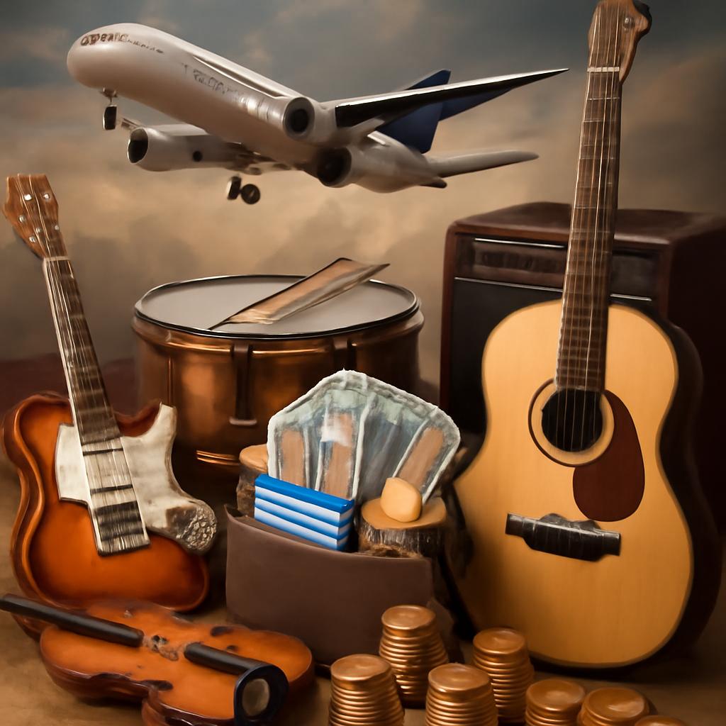 milhas para cashback em produtos para instrumentos musicais