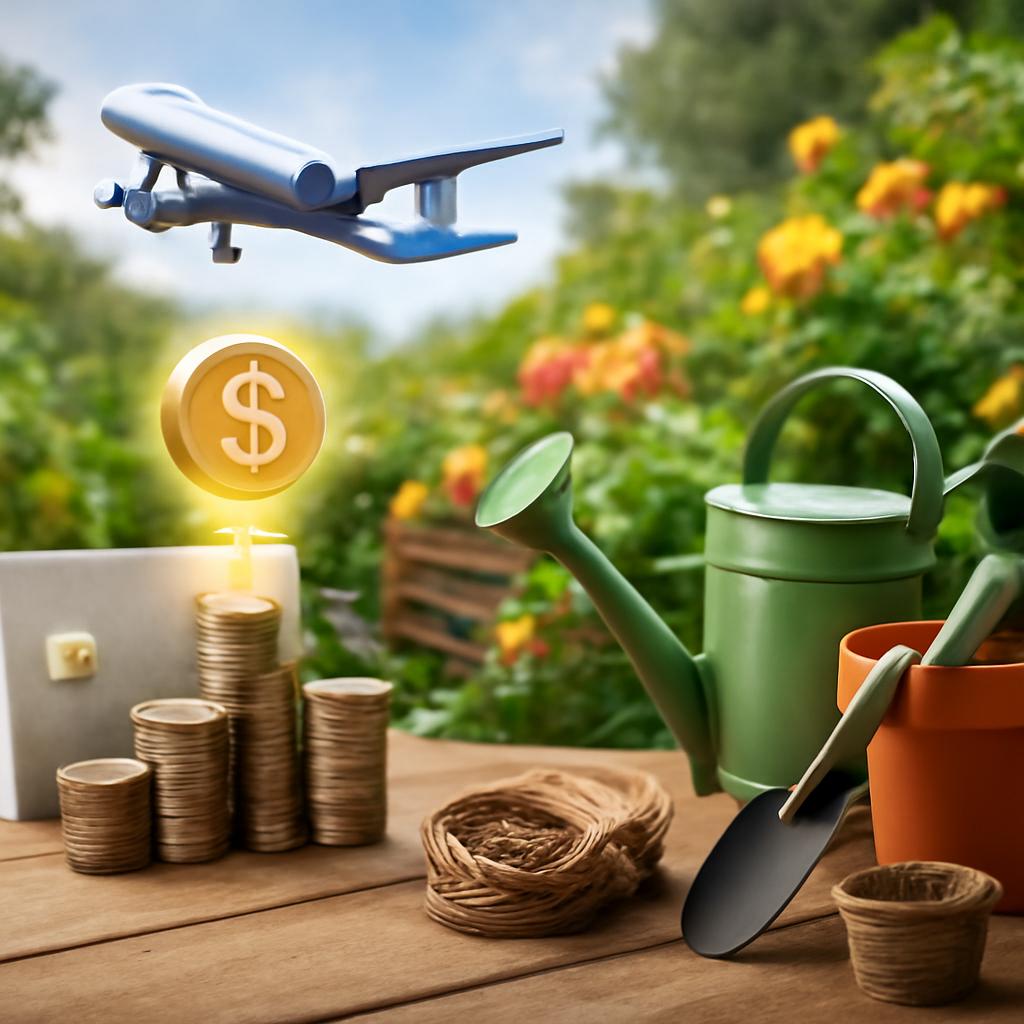 milhas para cashback em produtos para jardinagem