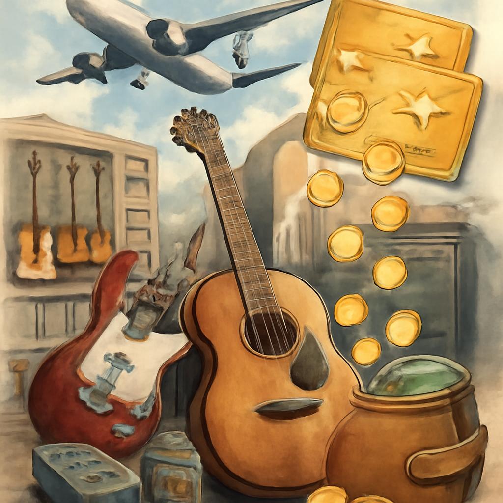 milhas para cashback em serviços para instrumentos musicais