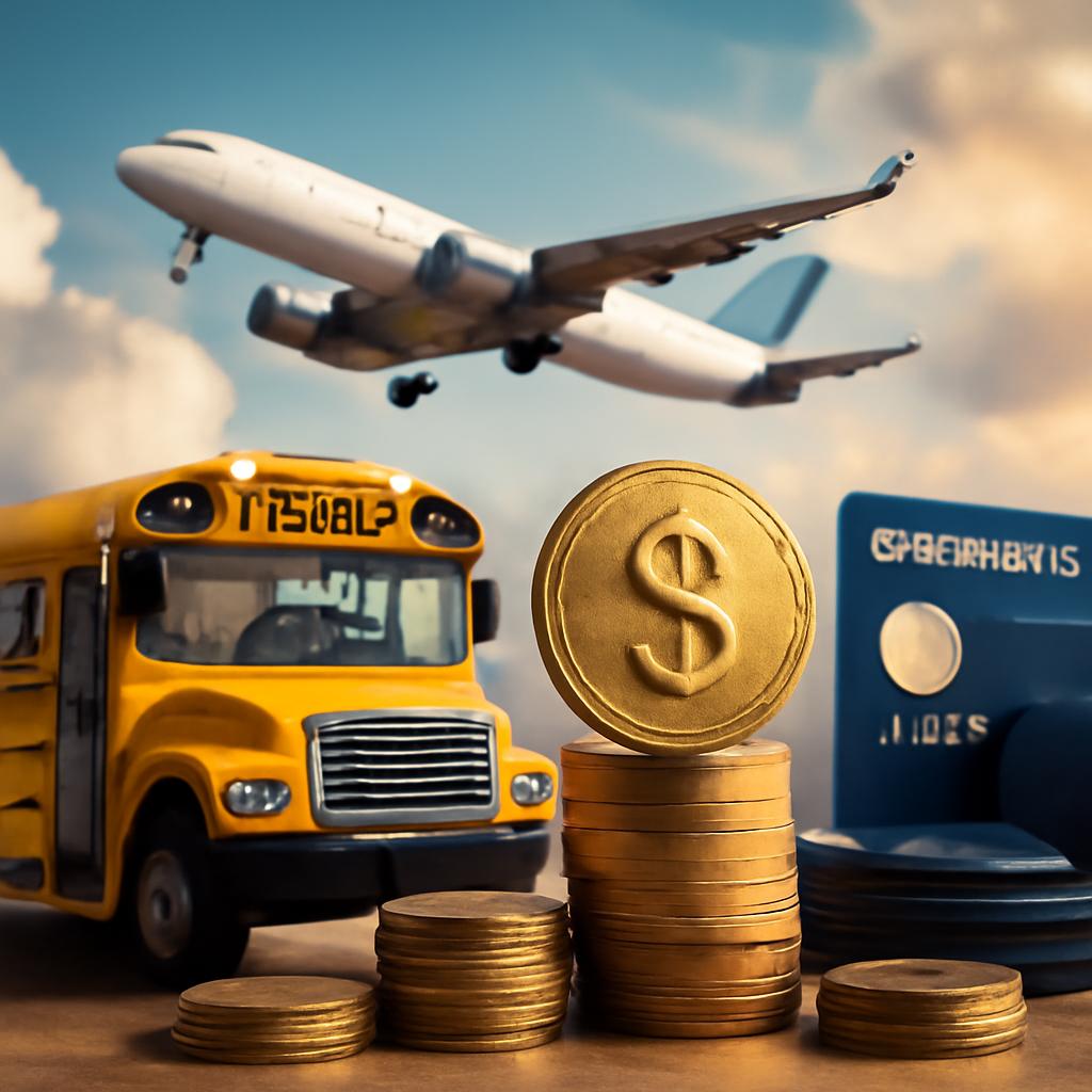milhas para cashback em transporte escolar